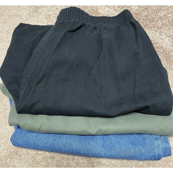 Basic Editions Womens Shorts Medium 3 Pair Vintage Denim Green Black Pockets - Picture 1 of 10